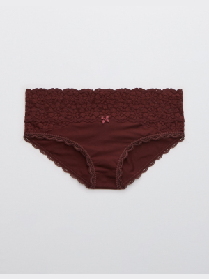 Aerie Sugar Cookie Lace Shine Bikini Underwear