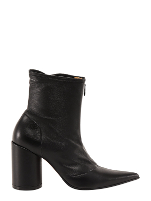 Mm6 Maison Margiela Pointed-toe Ankle Boots