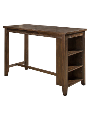 Spencer Counter Height Table Wood Dark Espresso - Hillsdale Furniture