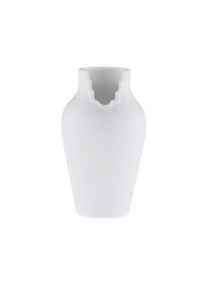 Dress Up Vase Medium In White By Ceramic Japan