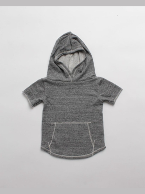 The Cut-off Hoodie In Grey Heather