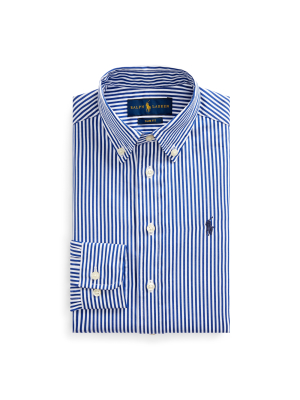 Slim Fit Striped Dress Shirt