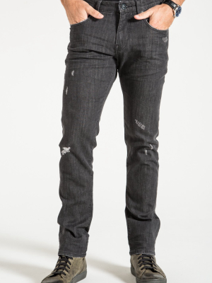 Barfly Slim In Hayden Black Denim