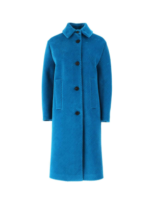 Prada Corduroy Classic Collar Coat