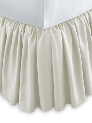 Mandalay Ruffled Linen Bed Skirt
