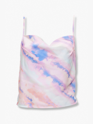 Watercolor Satin Cami