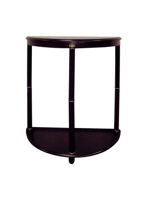 Crescent End Table Espresso Brown - Ore International