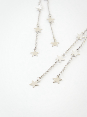 Aeo Silver Star Duster Earring