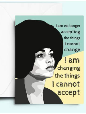 Angela Davis Cannot Change Card - Fc2