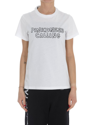 Pinko Slogan Printed T-shirt