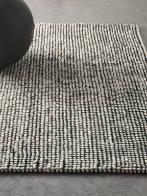 Loomis Black And White Loop Rug