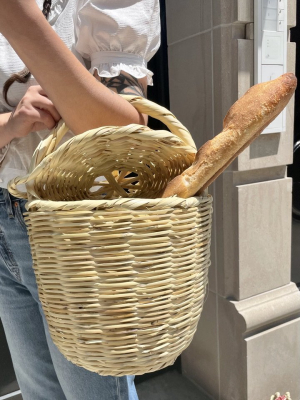 Large Cane Birkin Basket