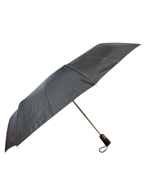 Totes Titan Automatic Open Close Windproof & Water-resistant Foldable Compact Umbrella - Black