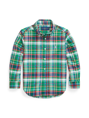 Plaid Performance Poplin Shirt