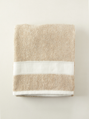 Linen Cotton Blend Bath Sheet, Extra Large