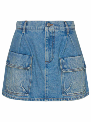 Redvalentino Pocket Detailed Denim Shorts