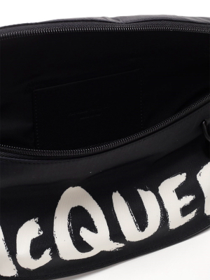 Alexander Mcqueen Graffiti Logo Belt Bag