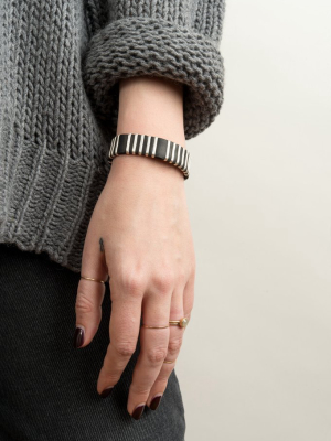 Birch Bark Bracelet In Black