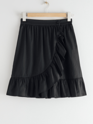 Wrap Mini Skirt