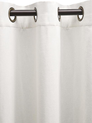 Plow & Hearth - Double-lined Grommet Top Window Panel / Curtain, With Wand