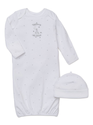 Welcome To The World Sleeper Gown And Hat