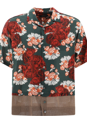 Undercover Rose Print Short-sleeve Shirt