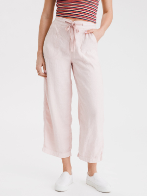 Ae Super High-waisted Wide Leg Crop Pant