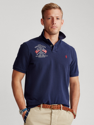 Classic Fit Americana Mesh Polo Shirt