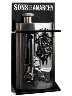 Just Funky Sons Of Anarchy Gun Logo 6 Oz. Flask