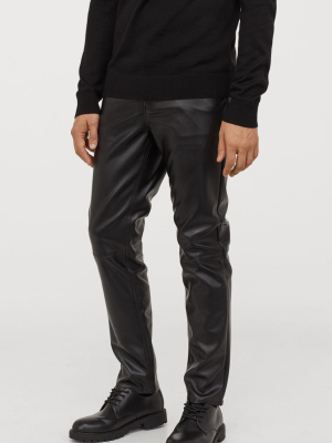 Faux Leather Pants