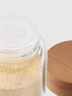 Glass Spice Jar With Bamboo Lid