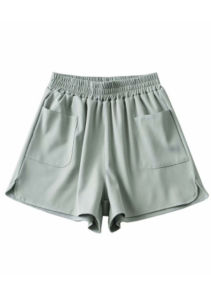 'genevieve' Comfy Two Front Pockets Shorts (4 Colors)