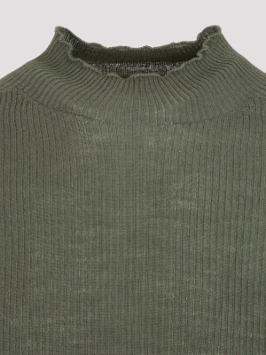 Rick Owens Gethsemane Lupetto Ribbed Jumper