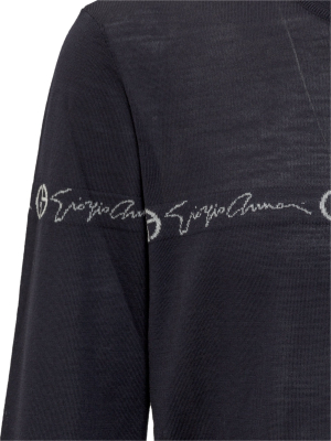 Giorgio Armani Logo Jacquard Jumper