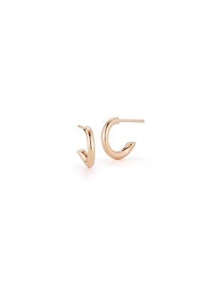 Thoby 18k Rose Gold 2.5mm Huggie Tubular Earring