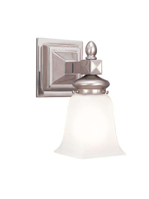 Cumberland 1 Light Bath Bracket Satin Nickel