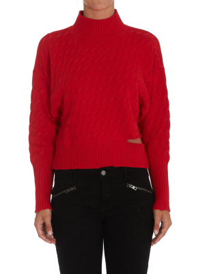 Pinko Cut-out Detail Knitted Jumper