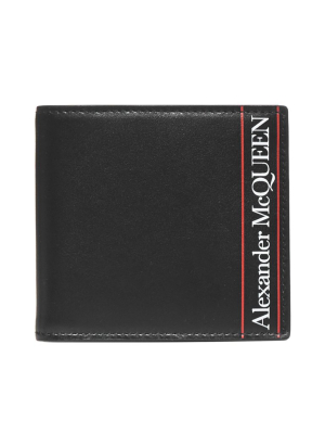 Alexander Mcqueen Logo Print Bi-fold Wallet