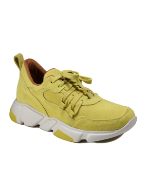 Venus Yellow Suede Platform Sneaker