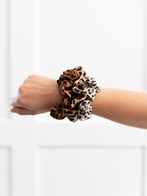 Leopard Scrunchie Set