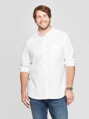 Men's Big & Tall Long Sleeve Button-down Shirt - Goodfellow & Co™