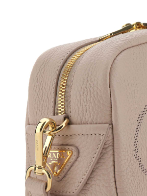 Prada Logo Print Shoulder Bag