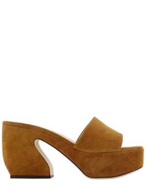 Si Rossi Square Toe Platform Sandals