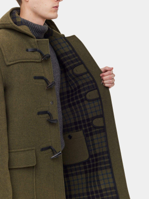 Gloverall Morris Duffle Coat Loden Check
