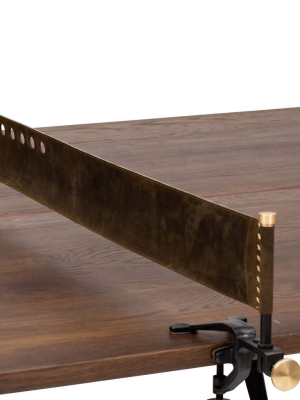 Smoked Oak Ping Pong Table