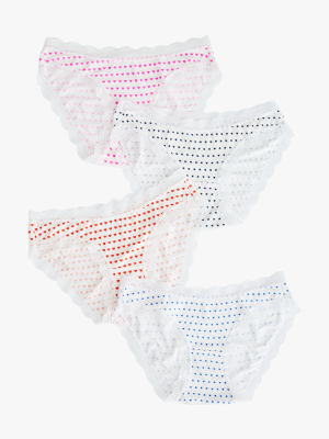 Hearts & Stars Knickers Box Set 4pk