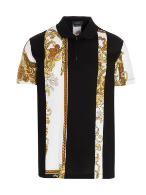 Versace Panelled Polo Shirt