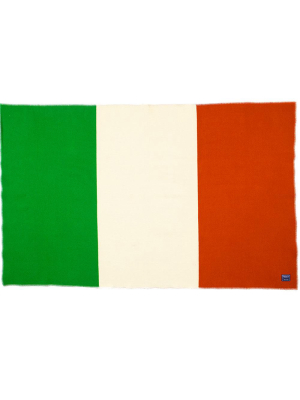 Irish Flag Wool Throw