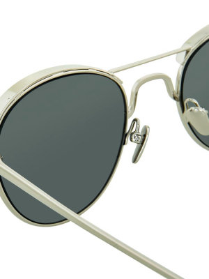 Linda Farrow 623 C2 Oval Sunglasses
