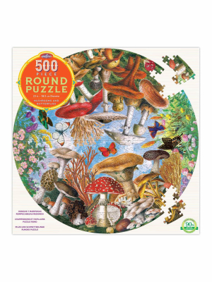 Eeboo Mushrooms And Butterflies 500 Piece Puzzle